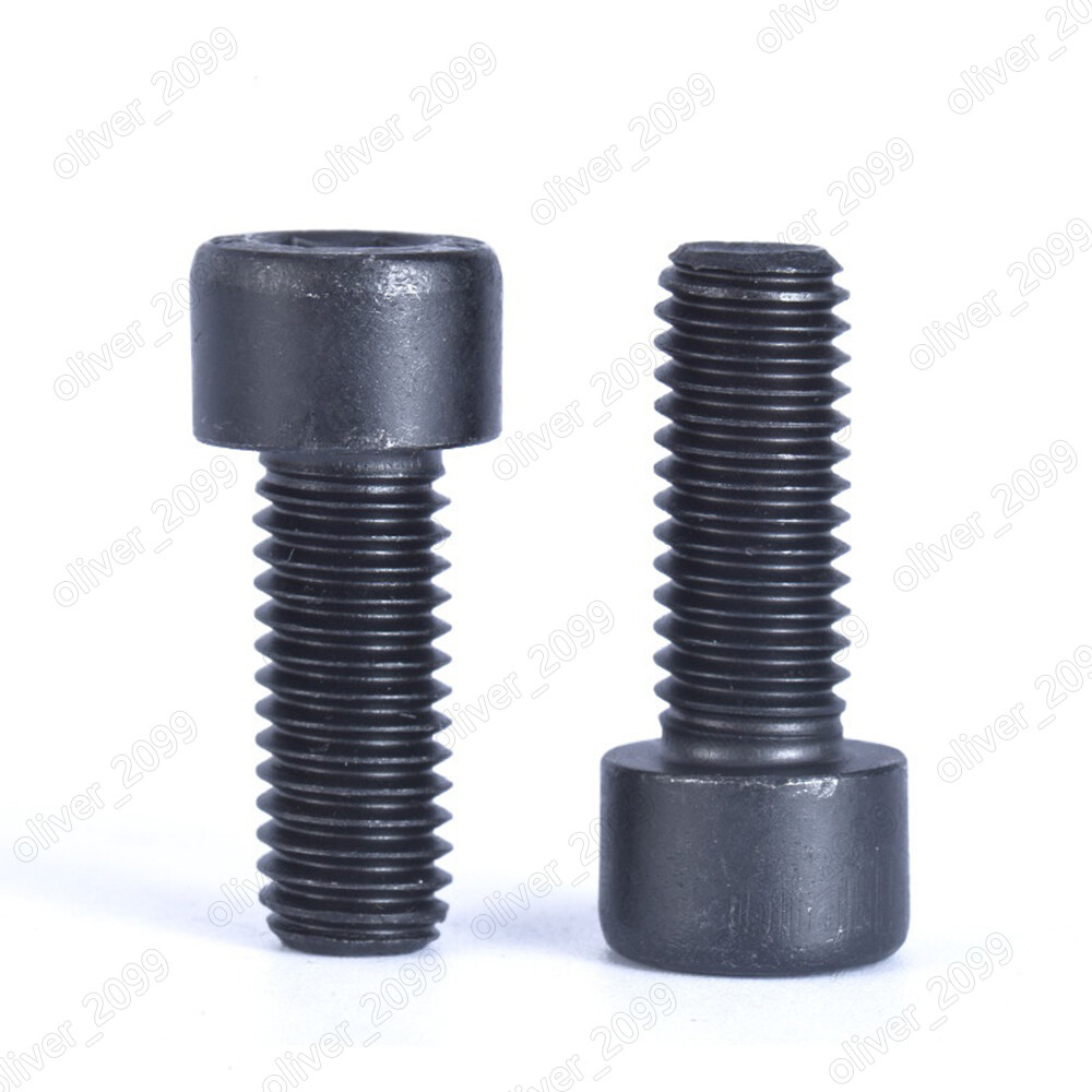 Black 8.8 Steel Hex Socket Bolt Cap Head Screws Left Hand Thread M4 M5 M6 M8-M20
