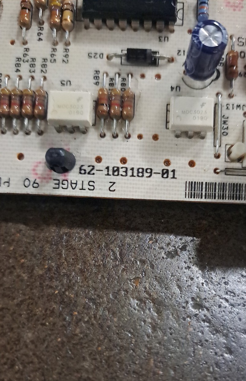 Rheem Ruud Weather King 62-103189-01 Furnace Control Circuit Board 1095-206