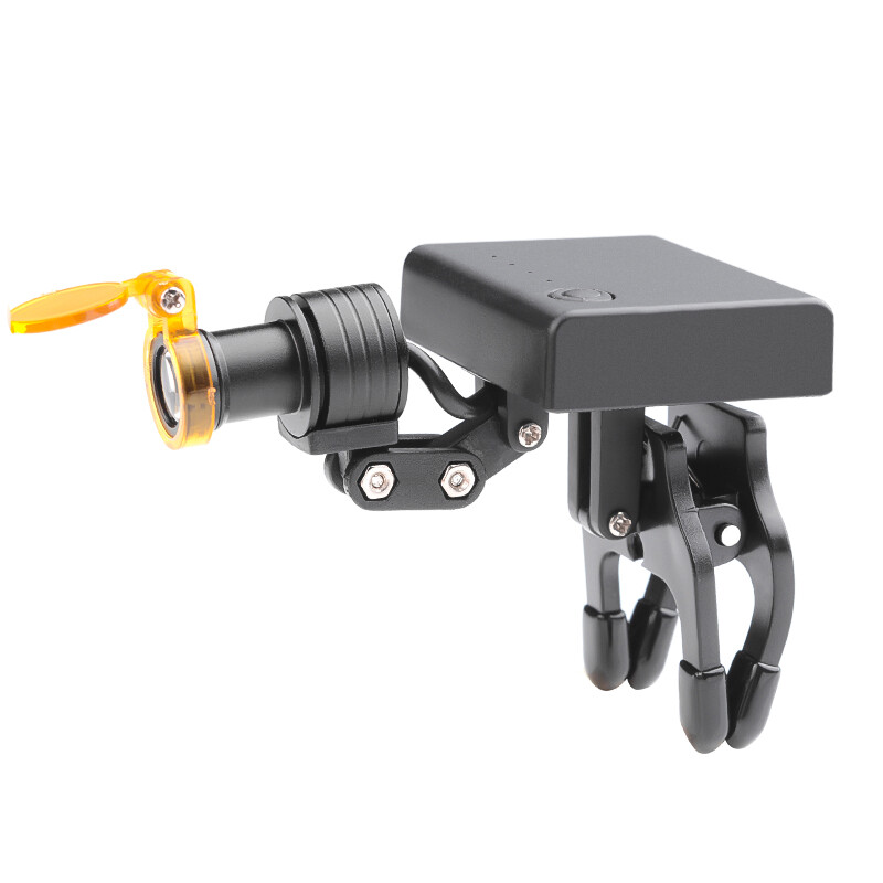 5W Wireless LED Head Light with Optical Filter Clip for Loupes Glasses USA STOCK