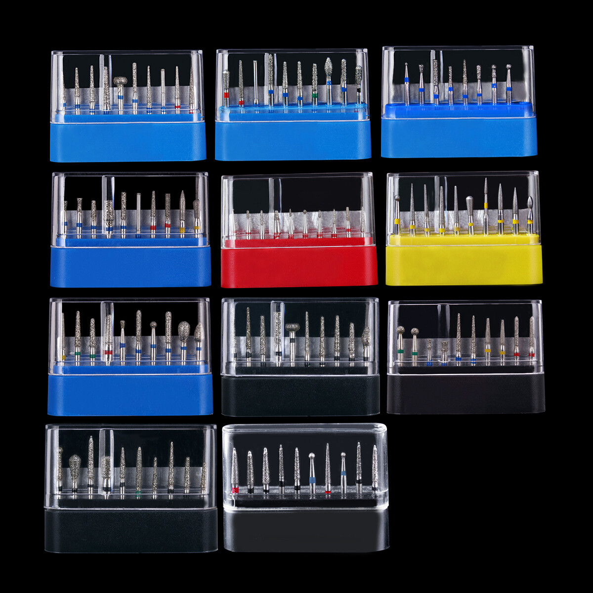 AZDENT Dental FG Diamond Burs Composite/Polishing Kit for High Speed Handpiece