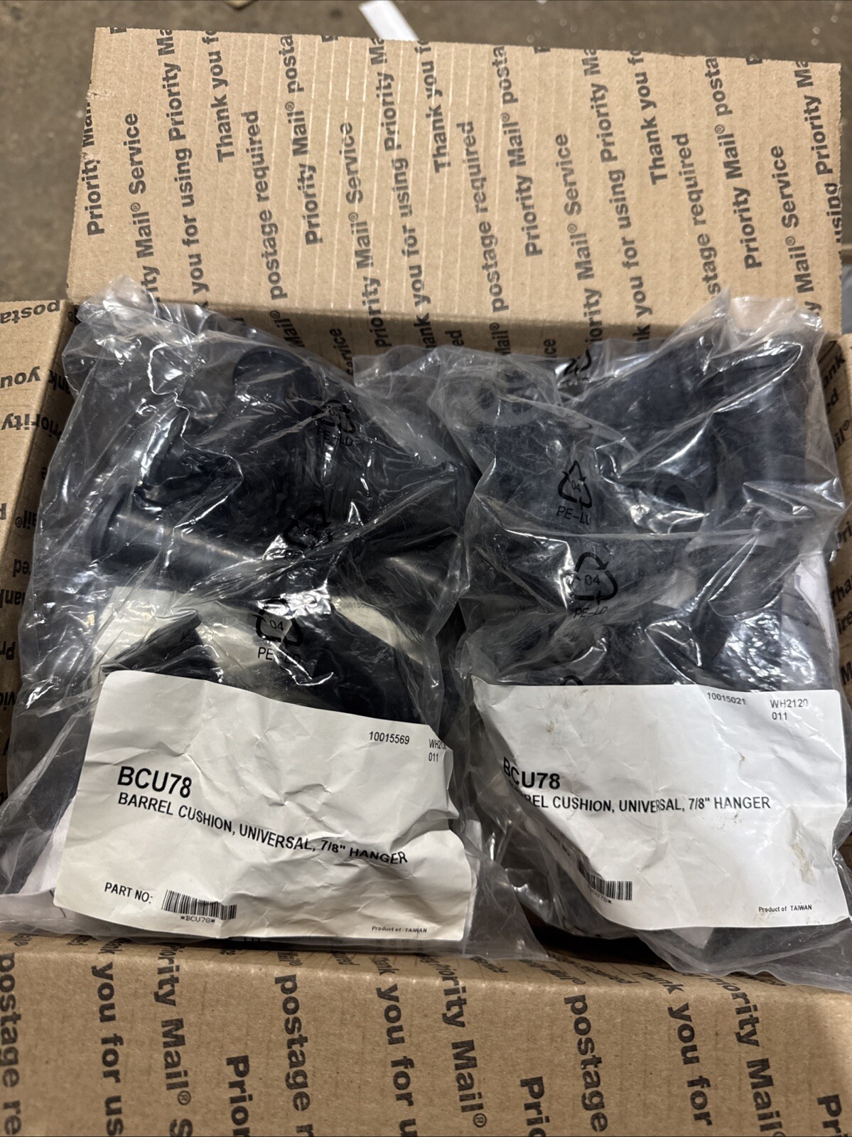 (5) Packs Of Ten , BCU78 Universal barrel cushion, 4-14 mm, 7/8″ hanger
