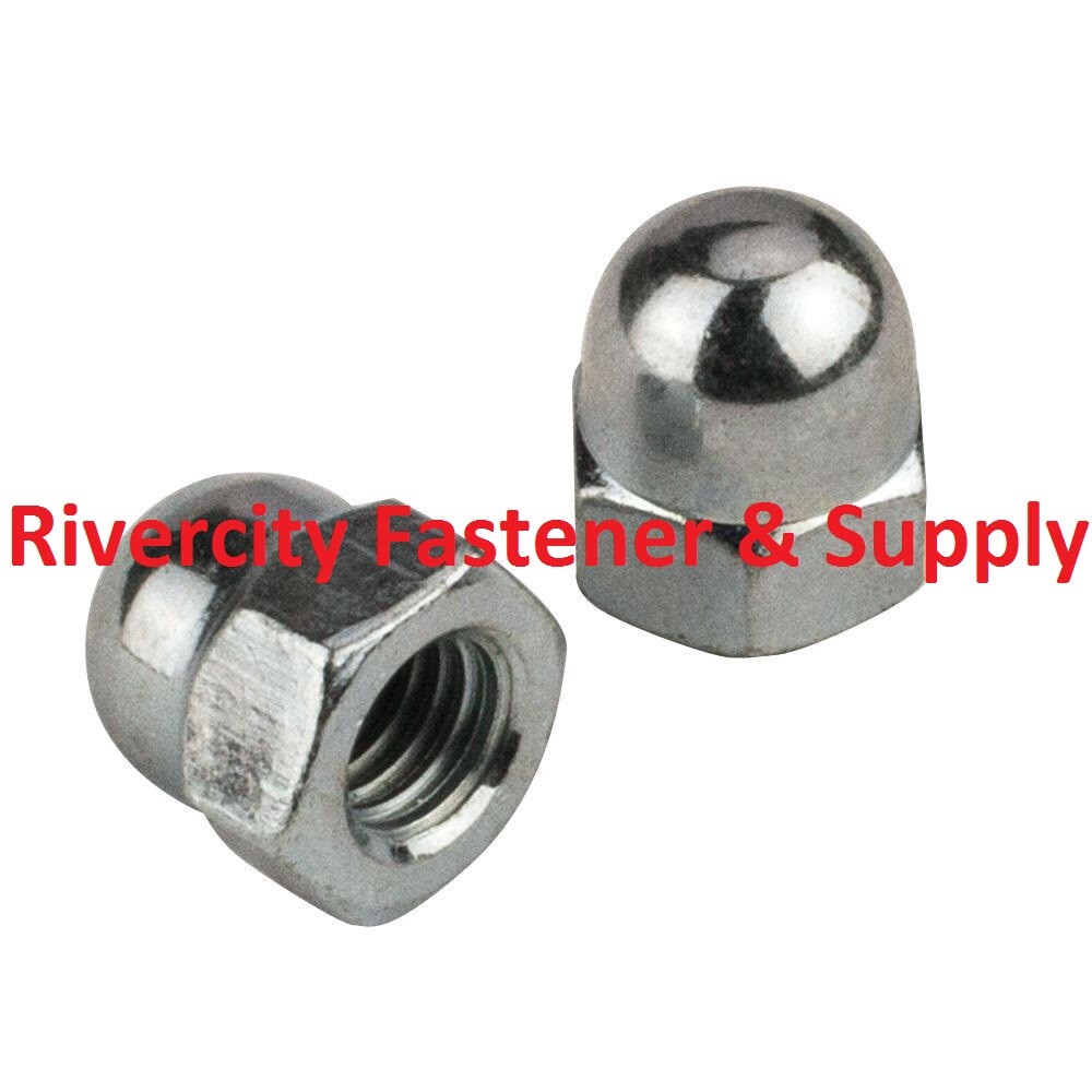 (2) 1/2-20 Stainless Steel Acorn / Dome / Cap Hex Nut 1/2 x 20 Nuts 1/2×20