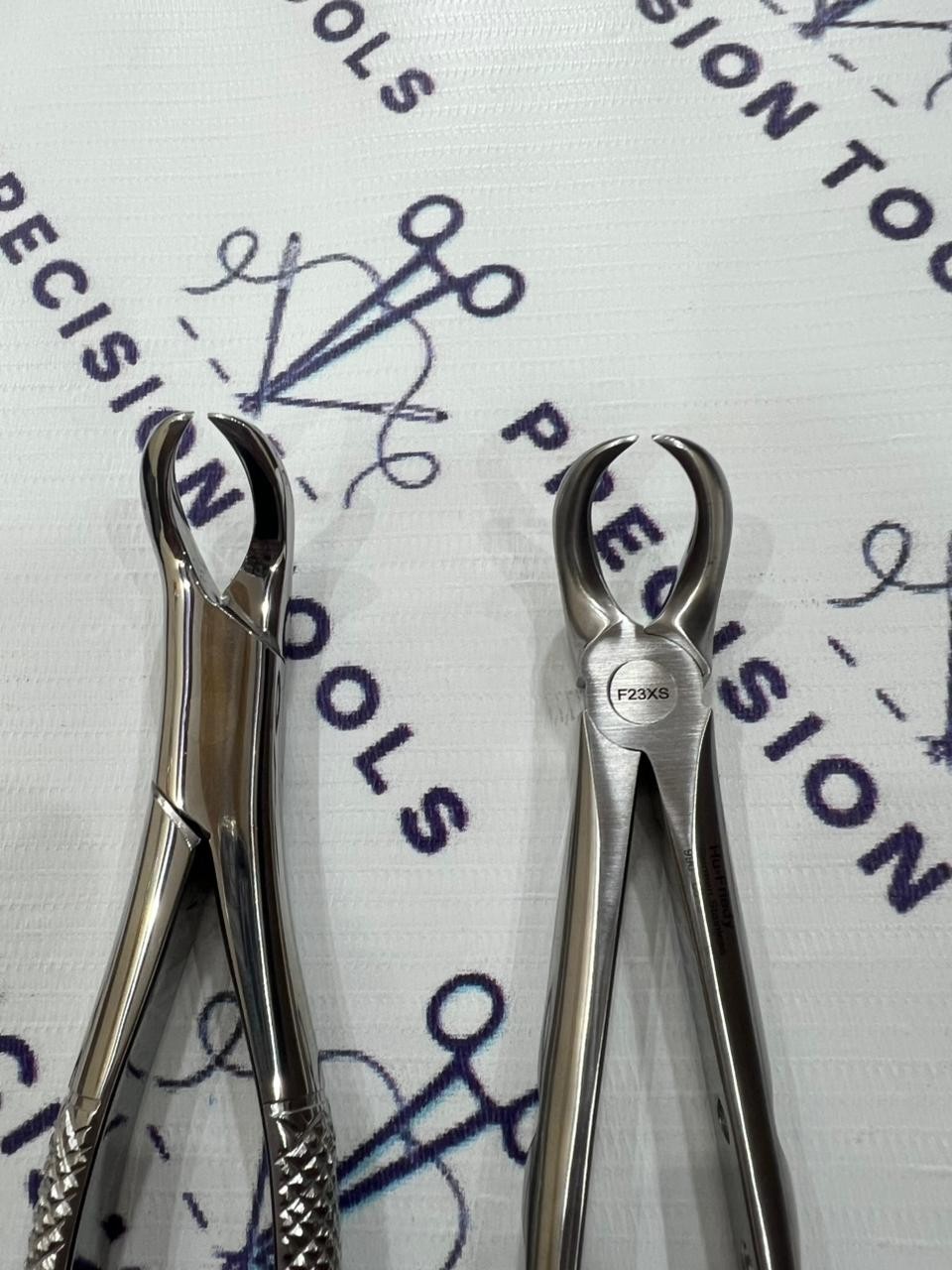 Hu Friedy #23 COWHORN EXTRACTION FORCEPS, LOWER MOLARS, ATRAUMAIR Set of 2 PCS
