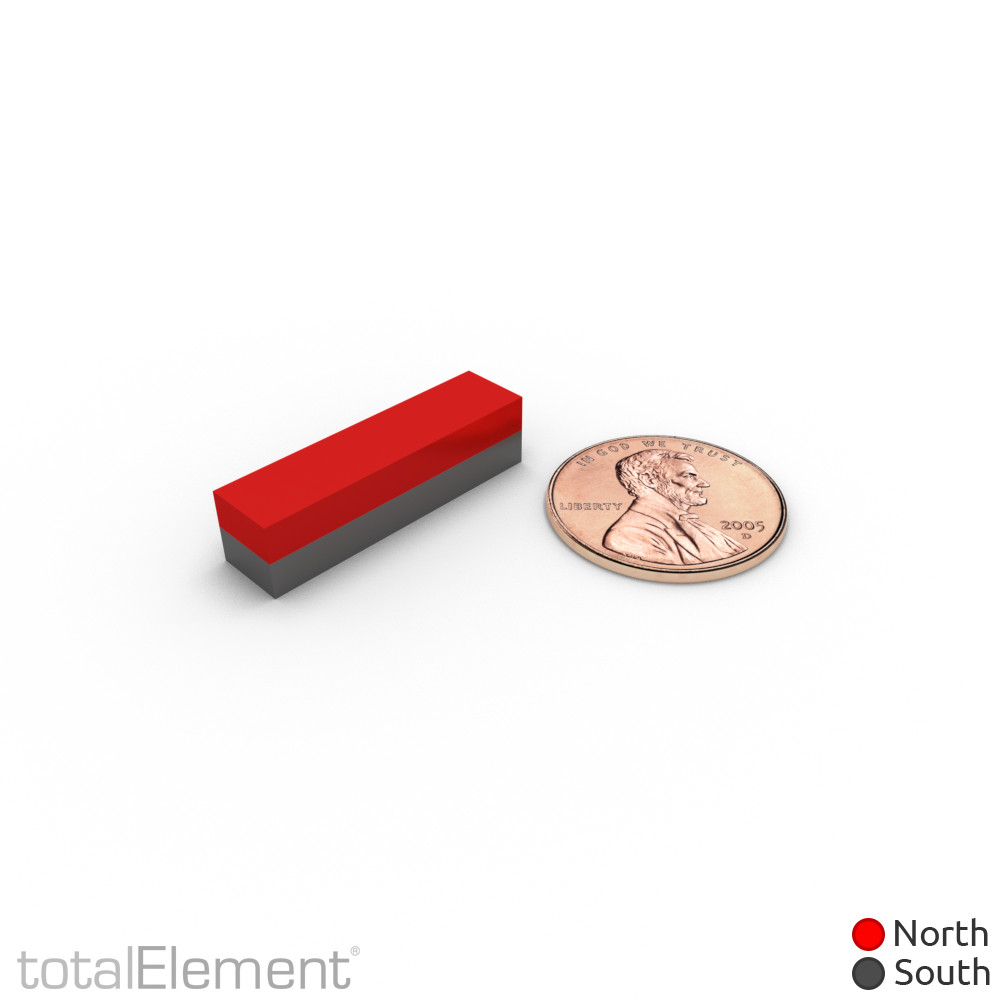 1 x 1/4 x 1/4 Inch Neodymium Rare Earth Bar Magnets N48 (6 Pack)