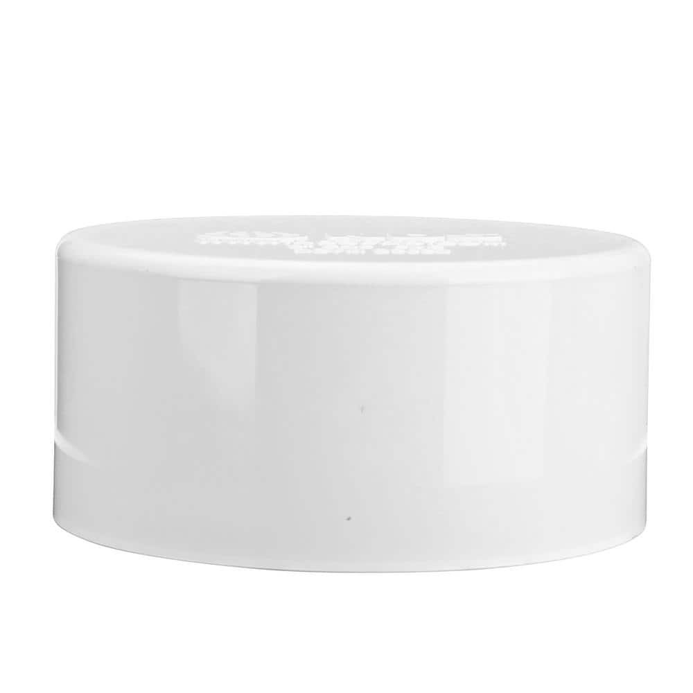 6 in PVC S-D End Cap, Solvent Weld Sewer & Drain Pipe Closure