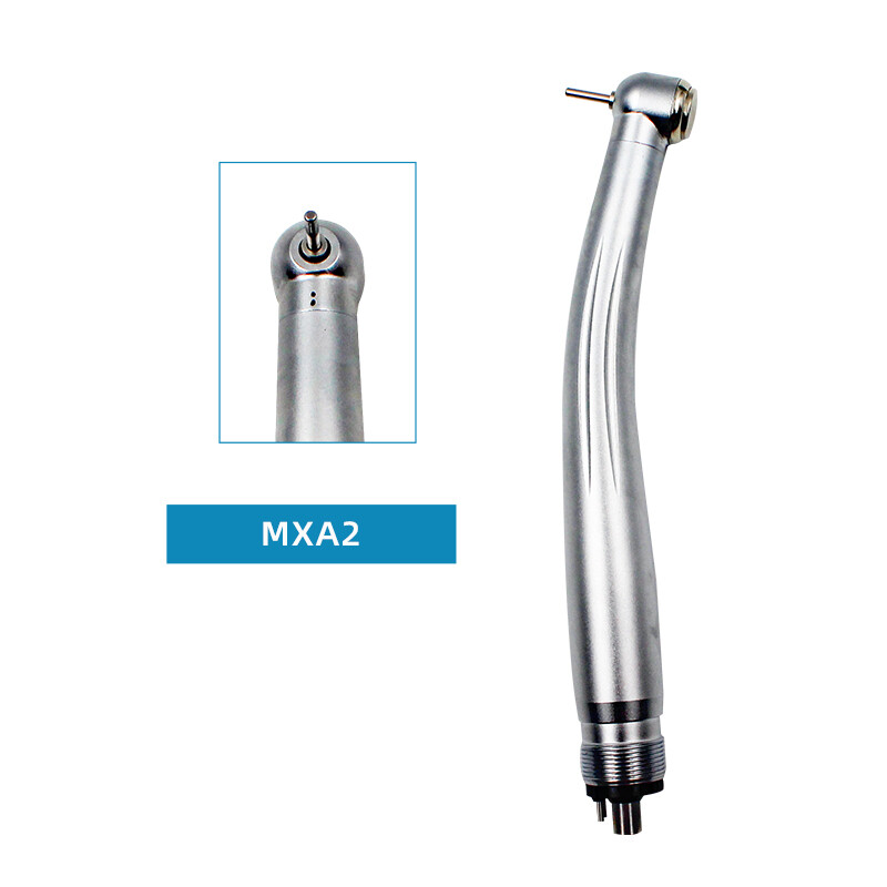 Dental High Speed air Turbine Push Button 4 Holes Handpiece with Led Fiber Optic