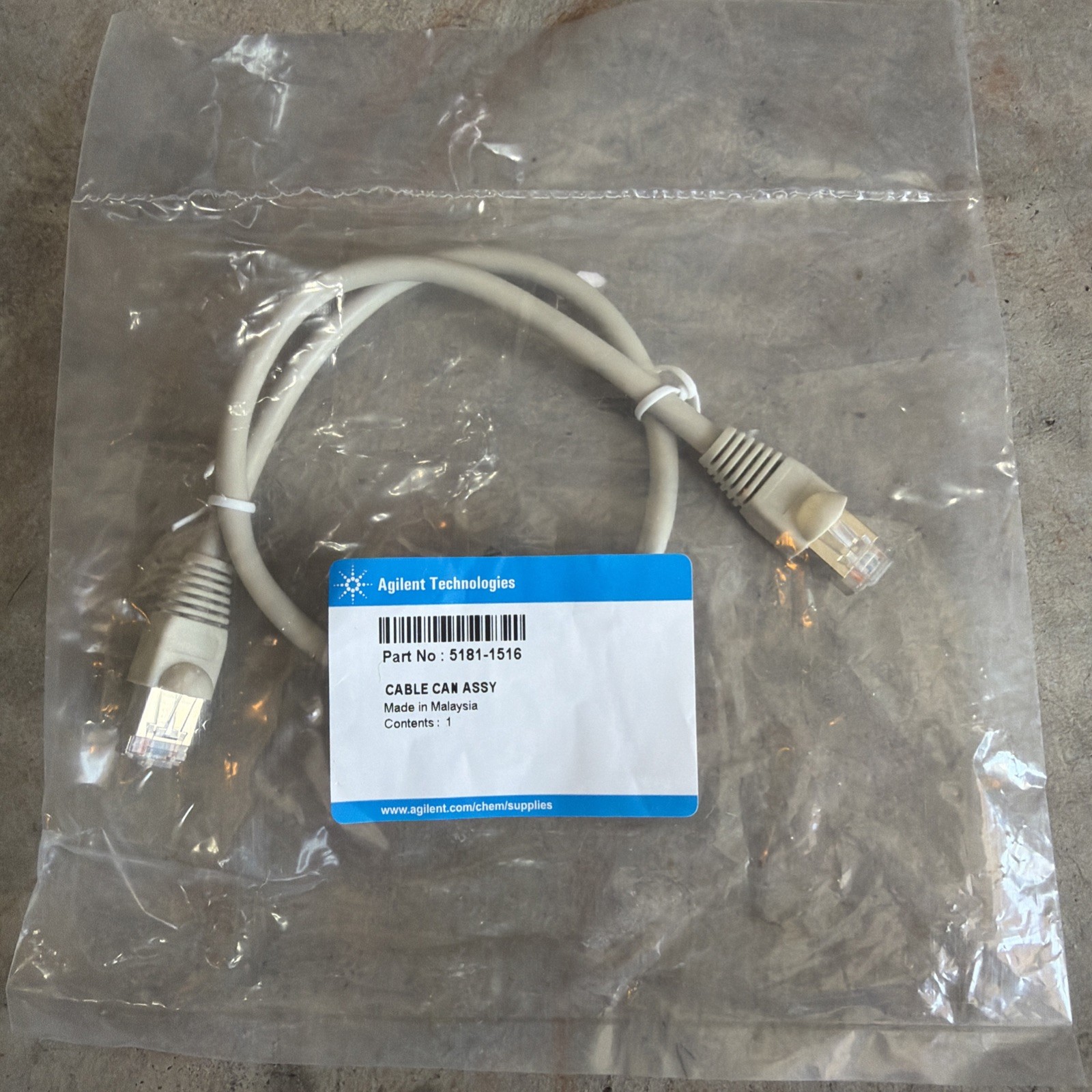 NEW** Agilent CAN Cable Assy, P/N 5181-1516