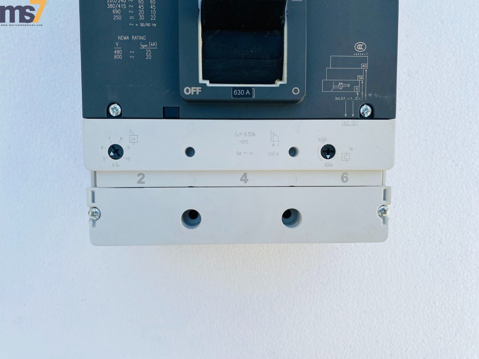 SIEMENS 3VL5763-1AA36-0AA0 VL630N MOLDED CASE CIRCUIT BREAKER 630A 3P #NEW