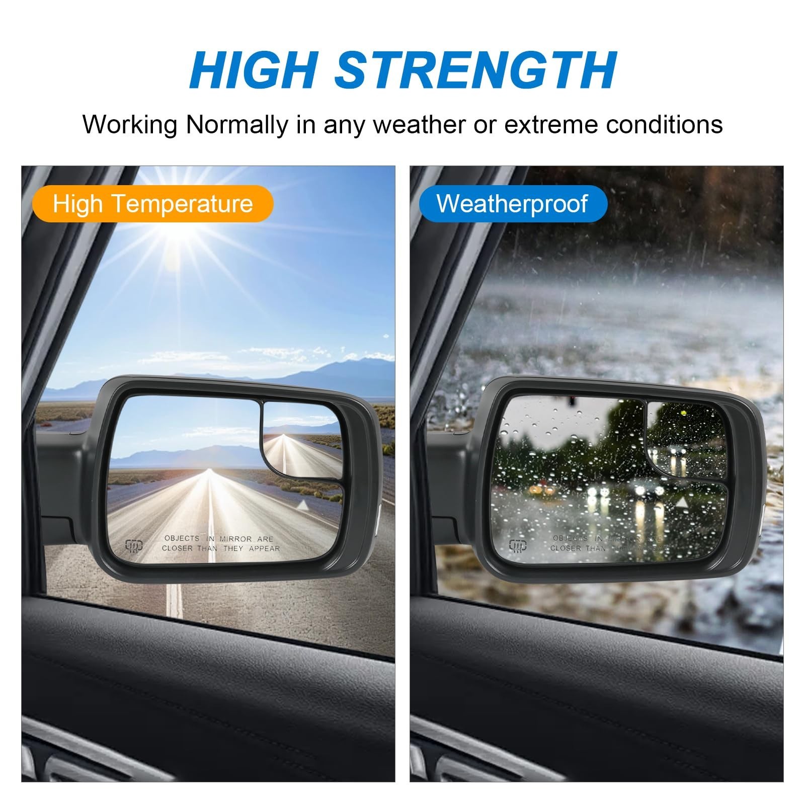 Right Passenger Side Door Mirror Power Folding Heated Power Glass (11Pin) | C…