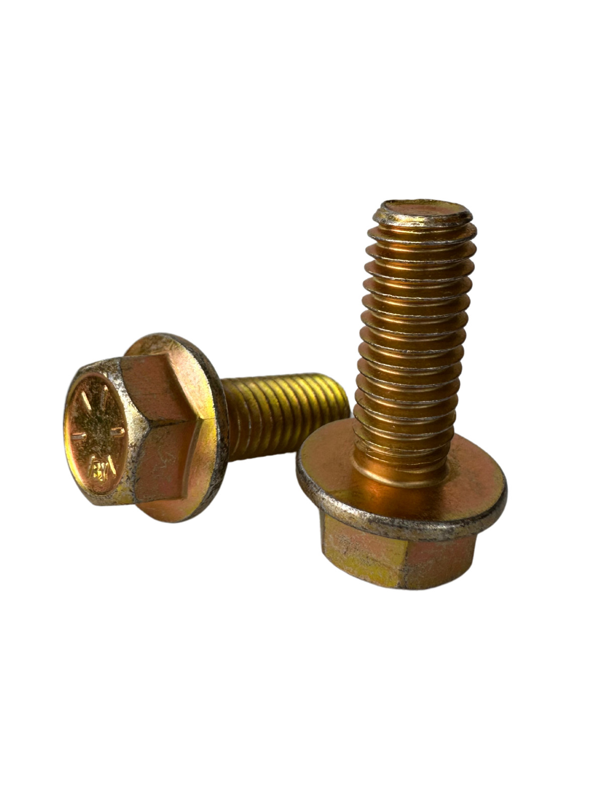 (100 Pcs) 5/16″-18×3/4″ Grade 8 Hex Flange Bolt (FT) Zinc Yellow Trivalent