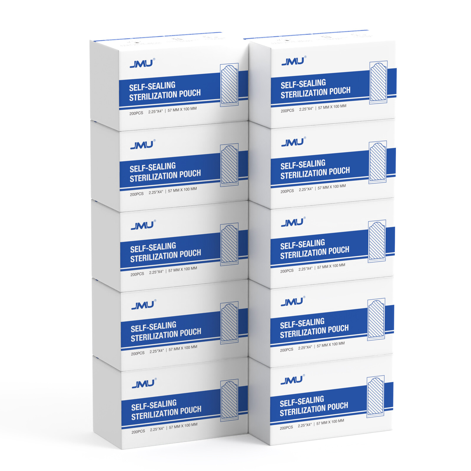 JMU Self Sealing Sterilization Pouches w/ Indicator Autoclave Sterilizer Multi