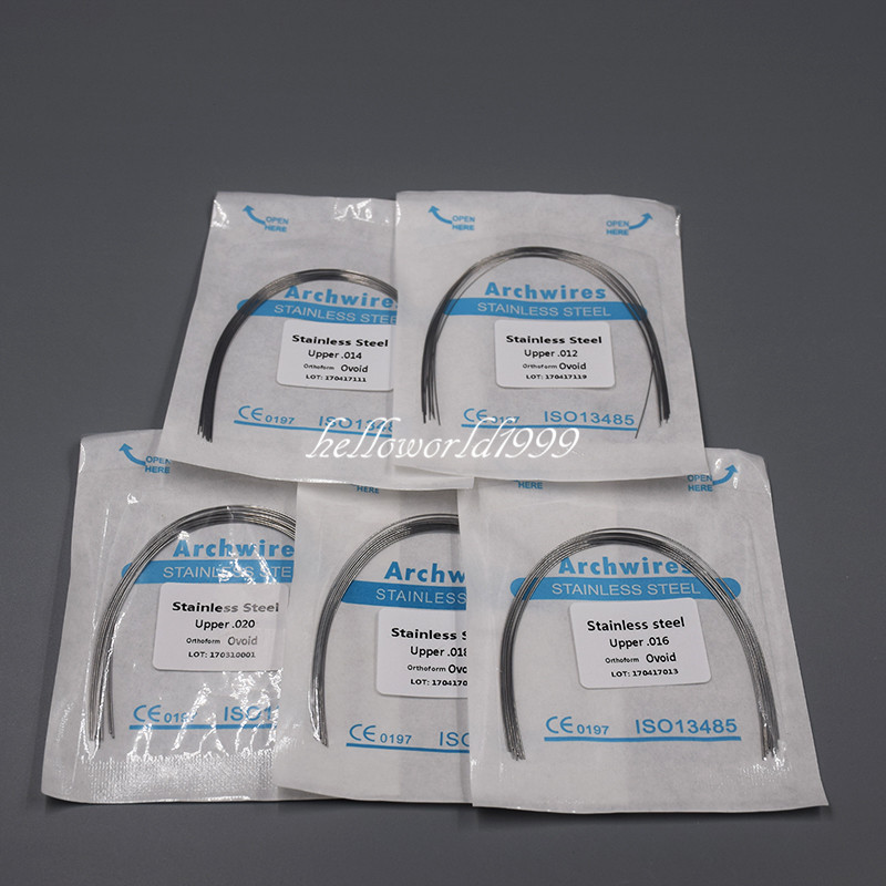 Dental Orthodontic Round Arch Wire Stainless Steel 012 14 16 18 020 Upper Lower