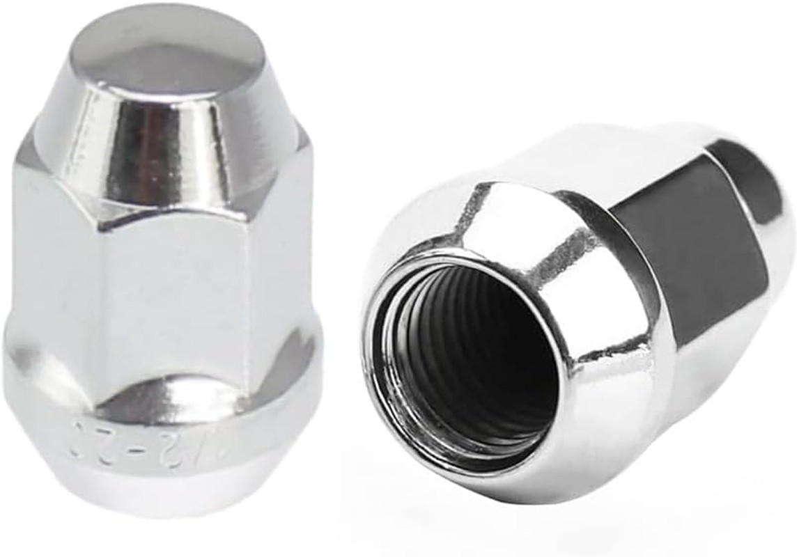 1/2-20 Chrome Wheel Lug Nut Compatible with Jeep Cherokee Wrangler Grand Cheroke