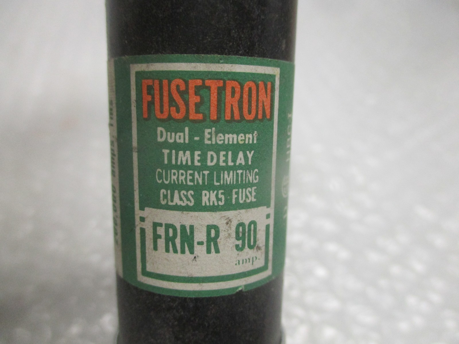 FUSETRON FRN-R-90 FUSE GREEN LOT OF 5 (AS PICTURED) NSNP