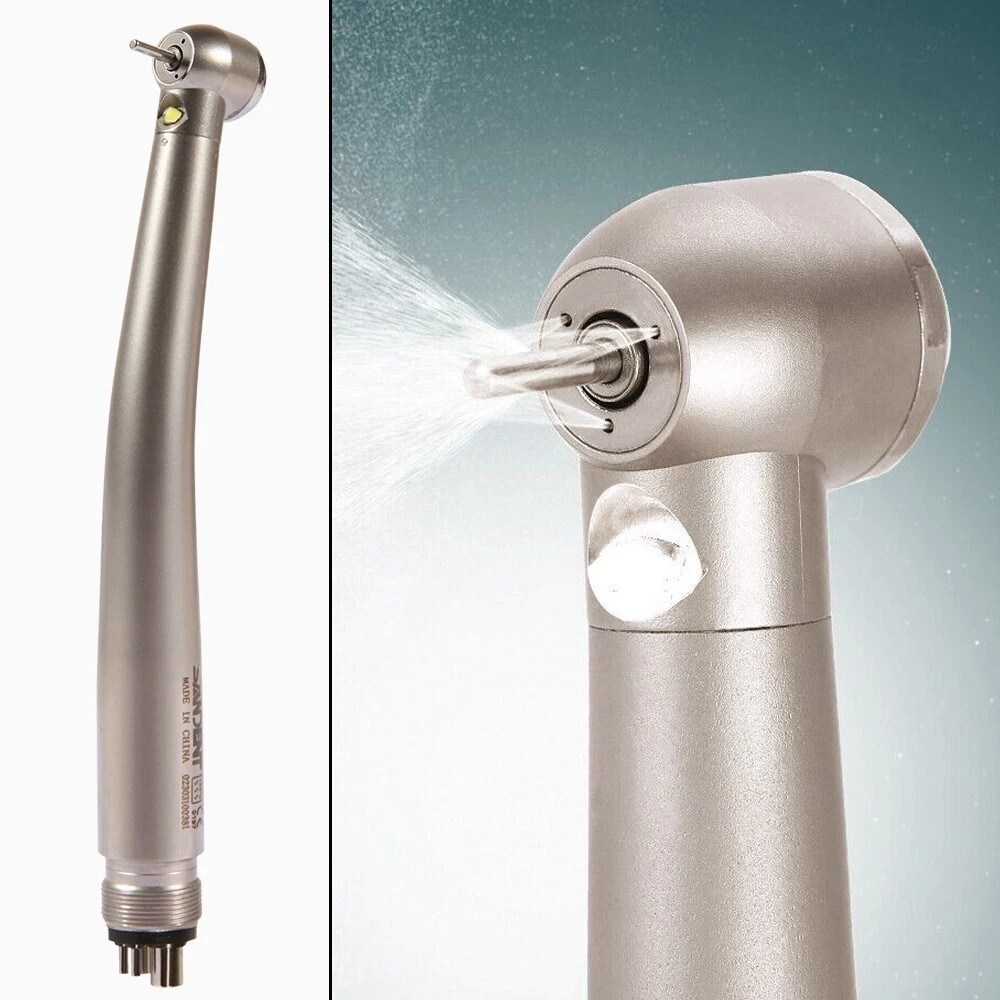 NSK Style Dental Fiber Optic LED E-generator High Speed Handpiece Turbine 4Holes