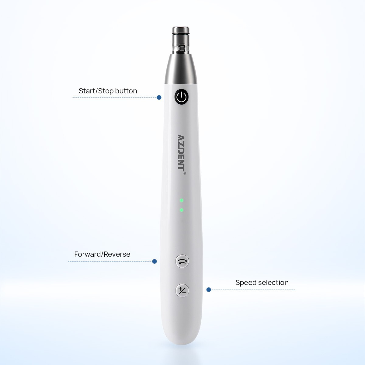 Cordless AZ Dental Electric Hygiene Prophy Handpiece 360° Swivel+2 Prophy Angles