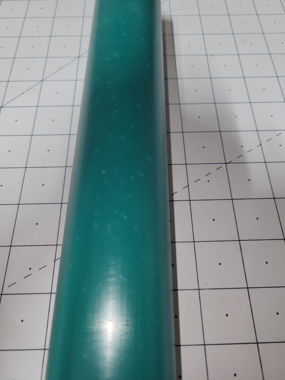2″ Dia. x 13″ 90 A Durometer Polyurethane Rod, Green, P/N 12637