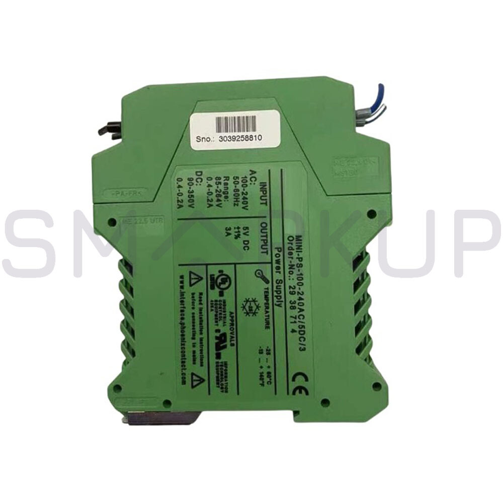 New In Box PHOENIX CONTACT MINI-PS-100-240AC/5DC/3 2938714 Power Supply