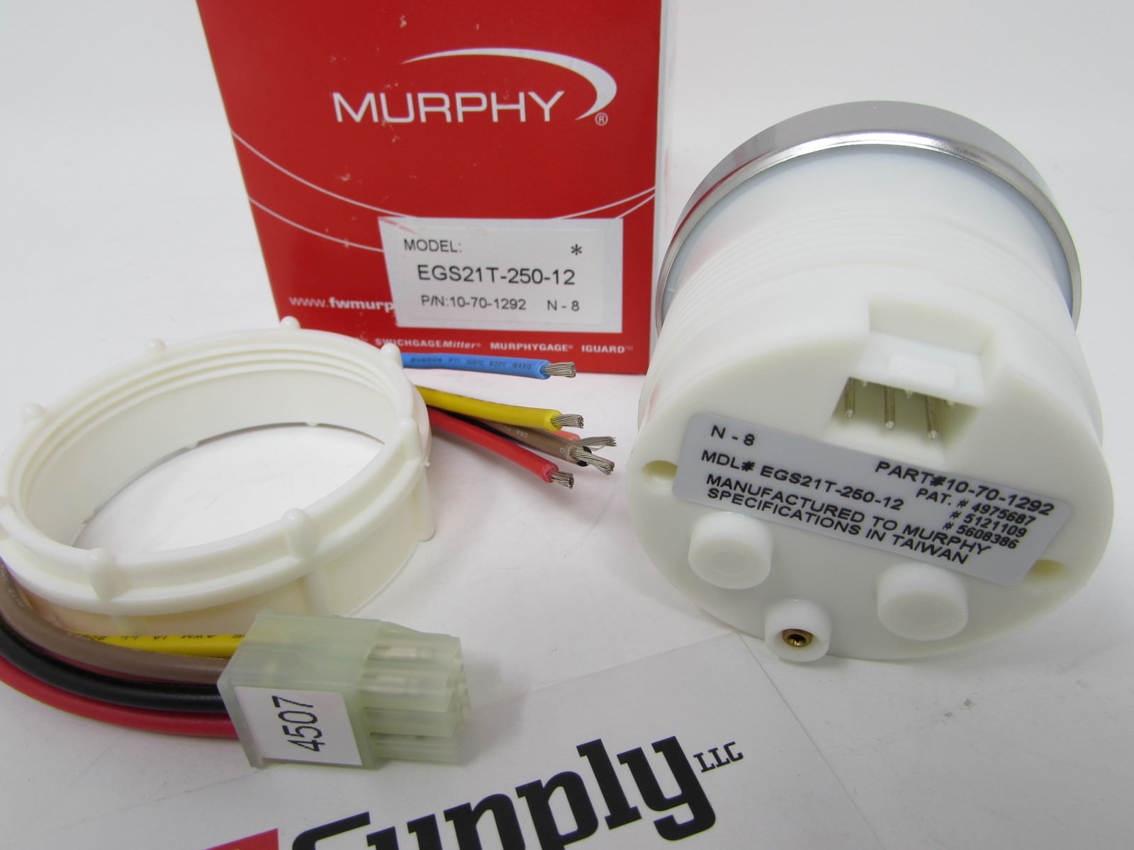 NEW MURPHY ELECTRIC TEMPERATURE SWICHGAGE EGS21T-250-12 10701292