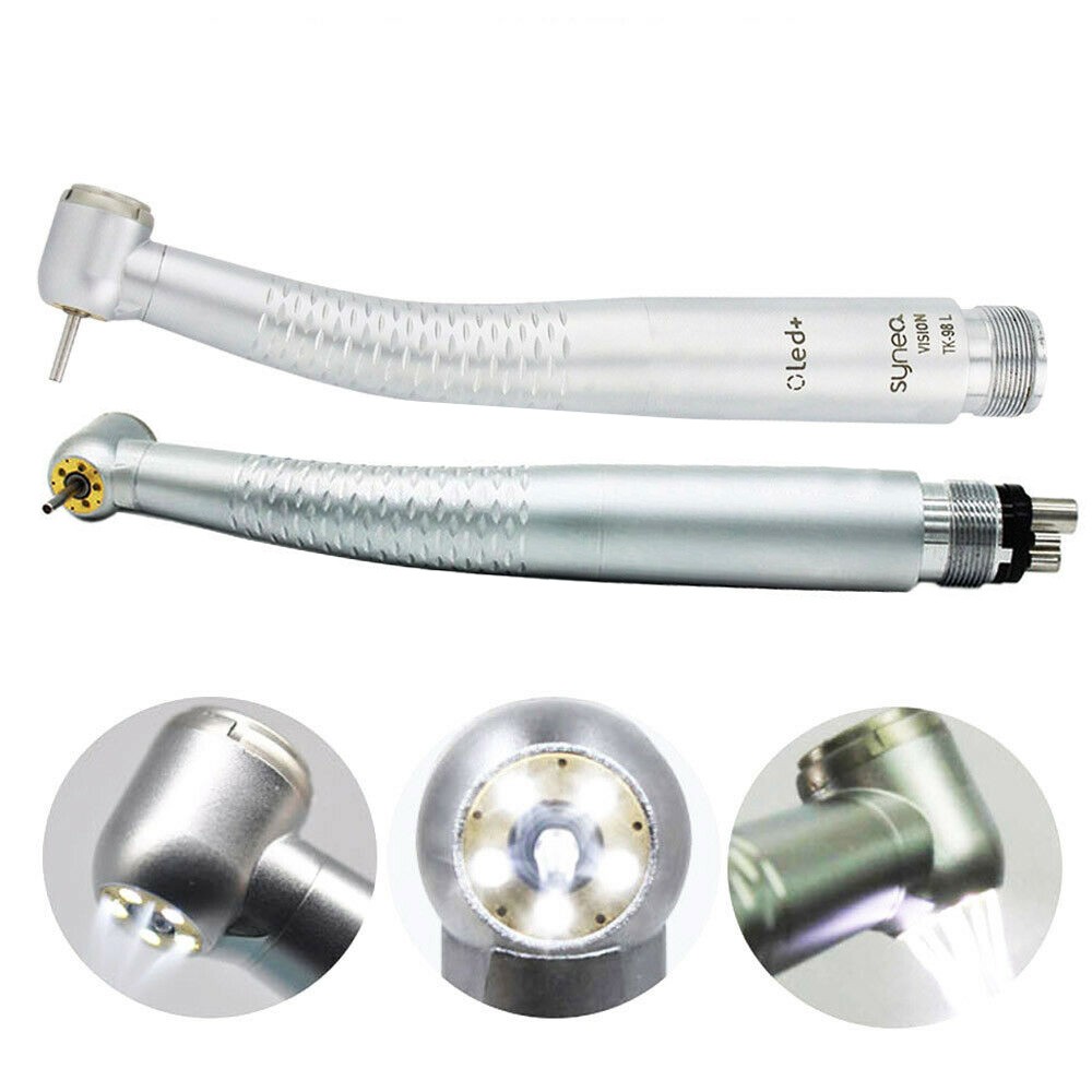 OLED+ 5 Light LED E-Generator Dental High Speed Fiber Optic Handpiece 2/4Hole