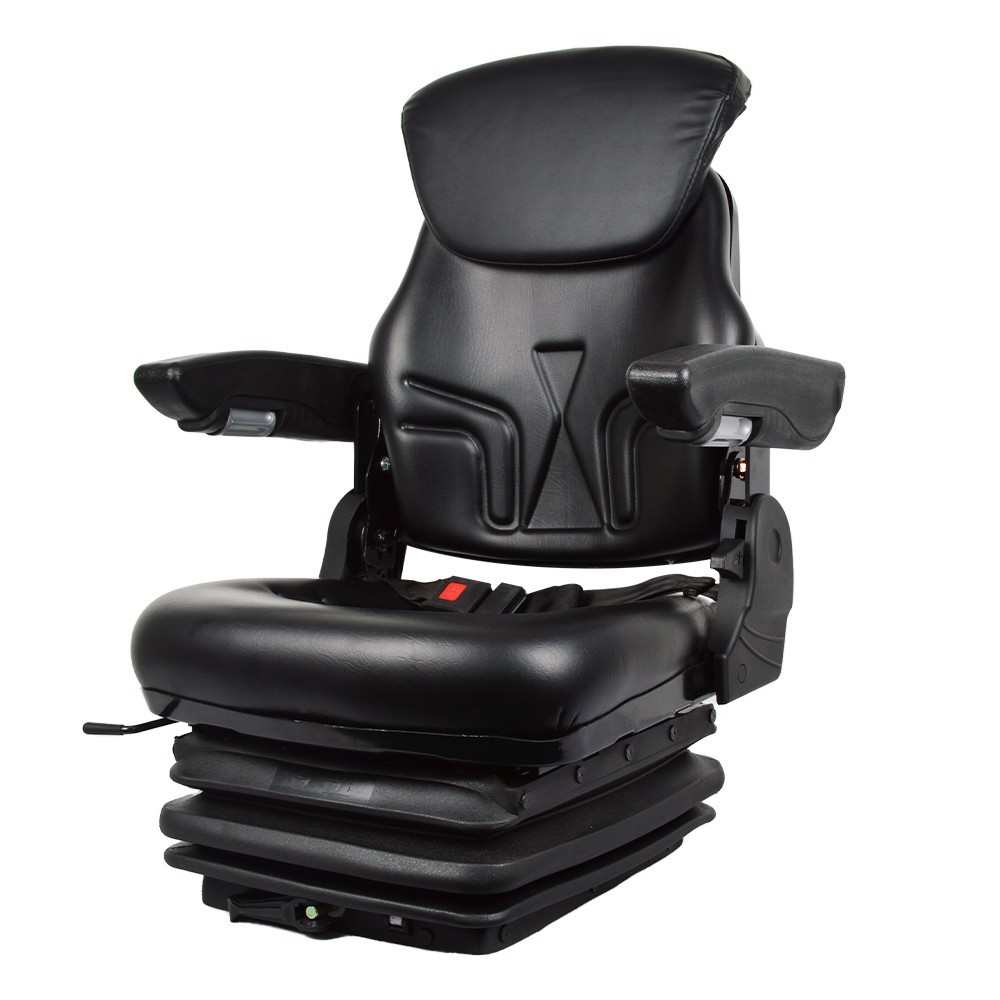 NEW Tractor Forklift Seat Suspension Adjustable Backrest Armrest Safety Belt