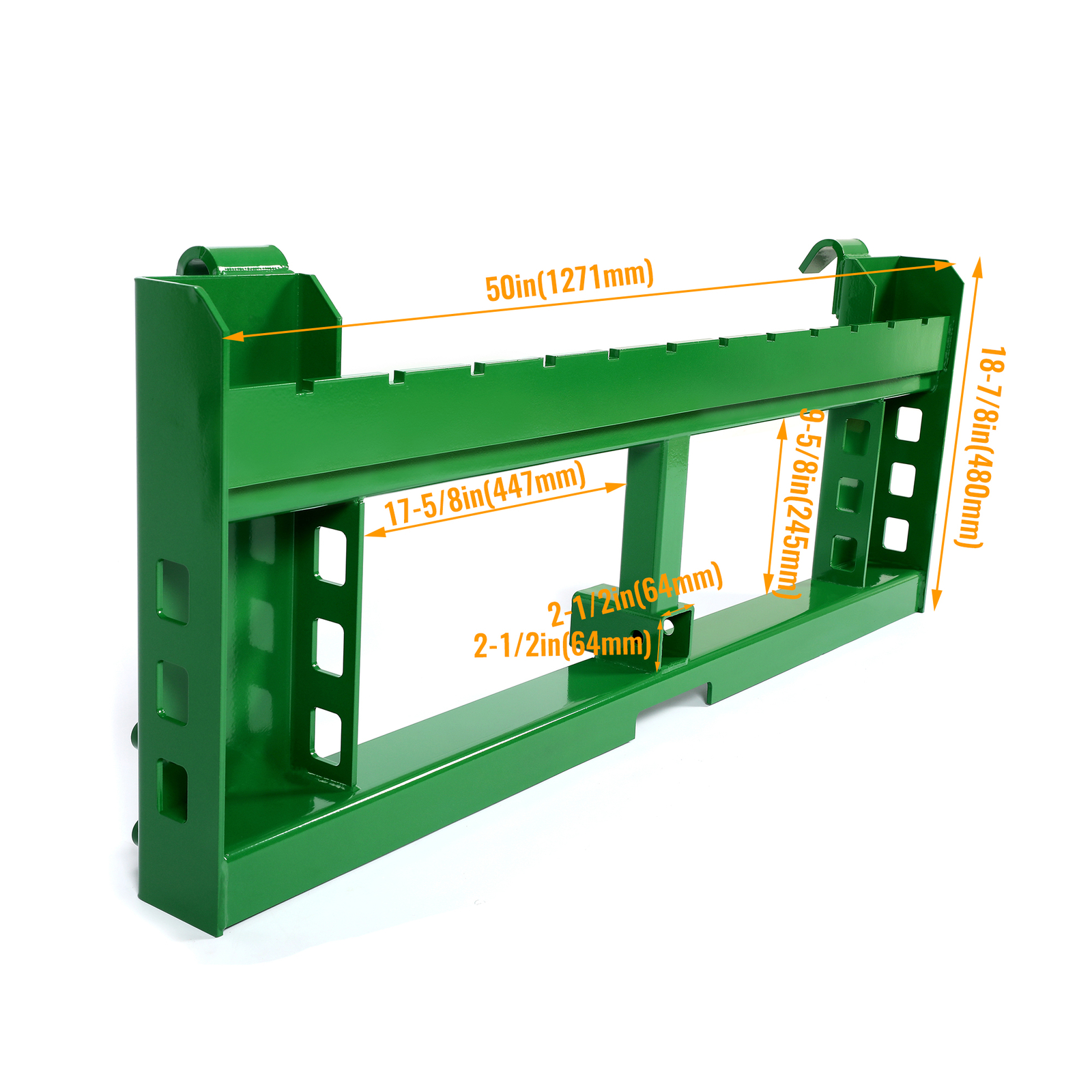 KOJEM Trailer Pallet Fork Frame Attachment For John Deere 200 300 400 500 Series