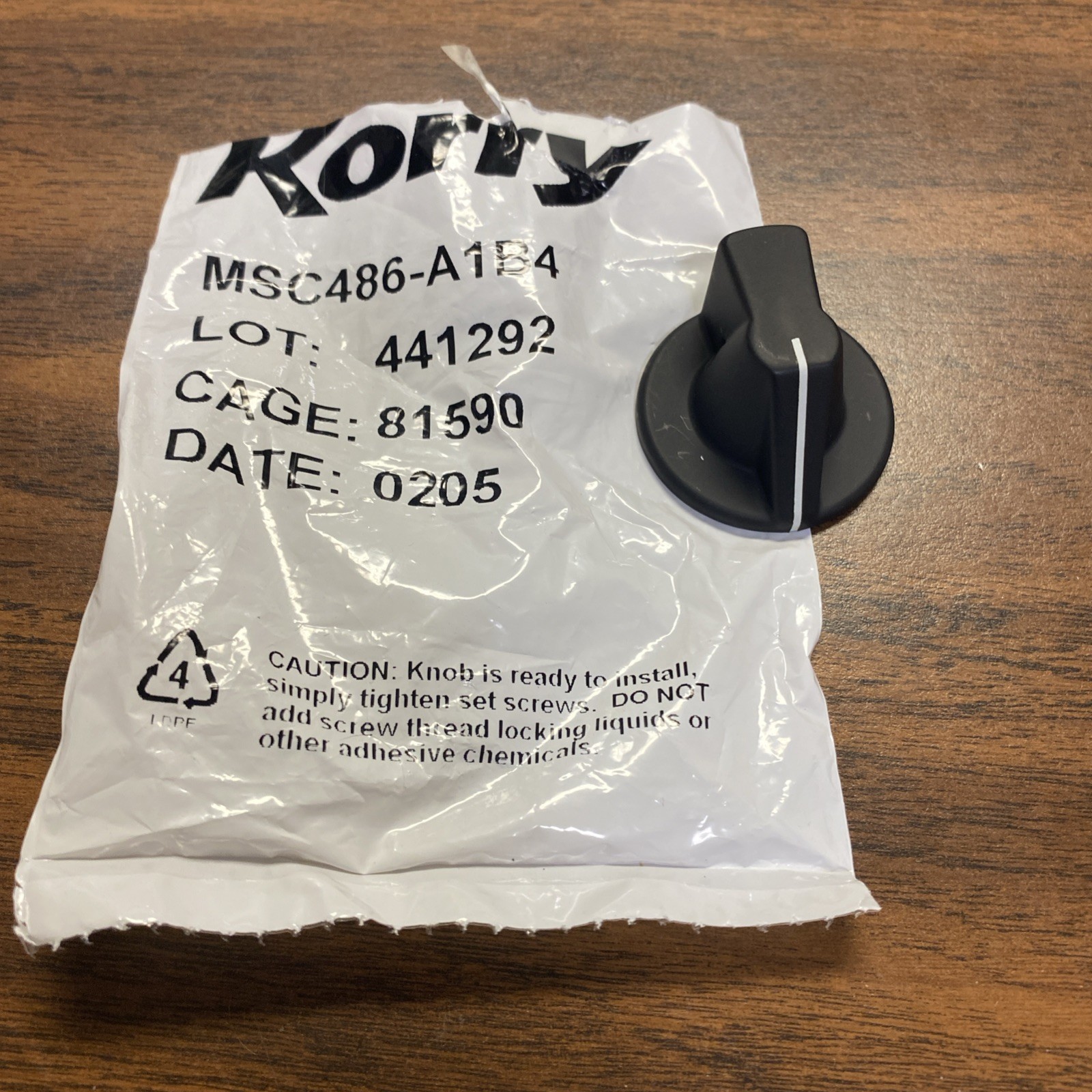 KORRY KNOB MSC486-A1B4 New old stock
