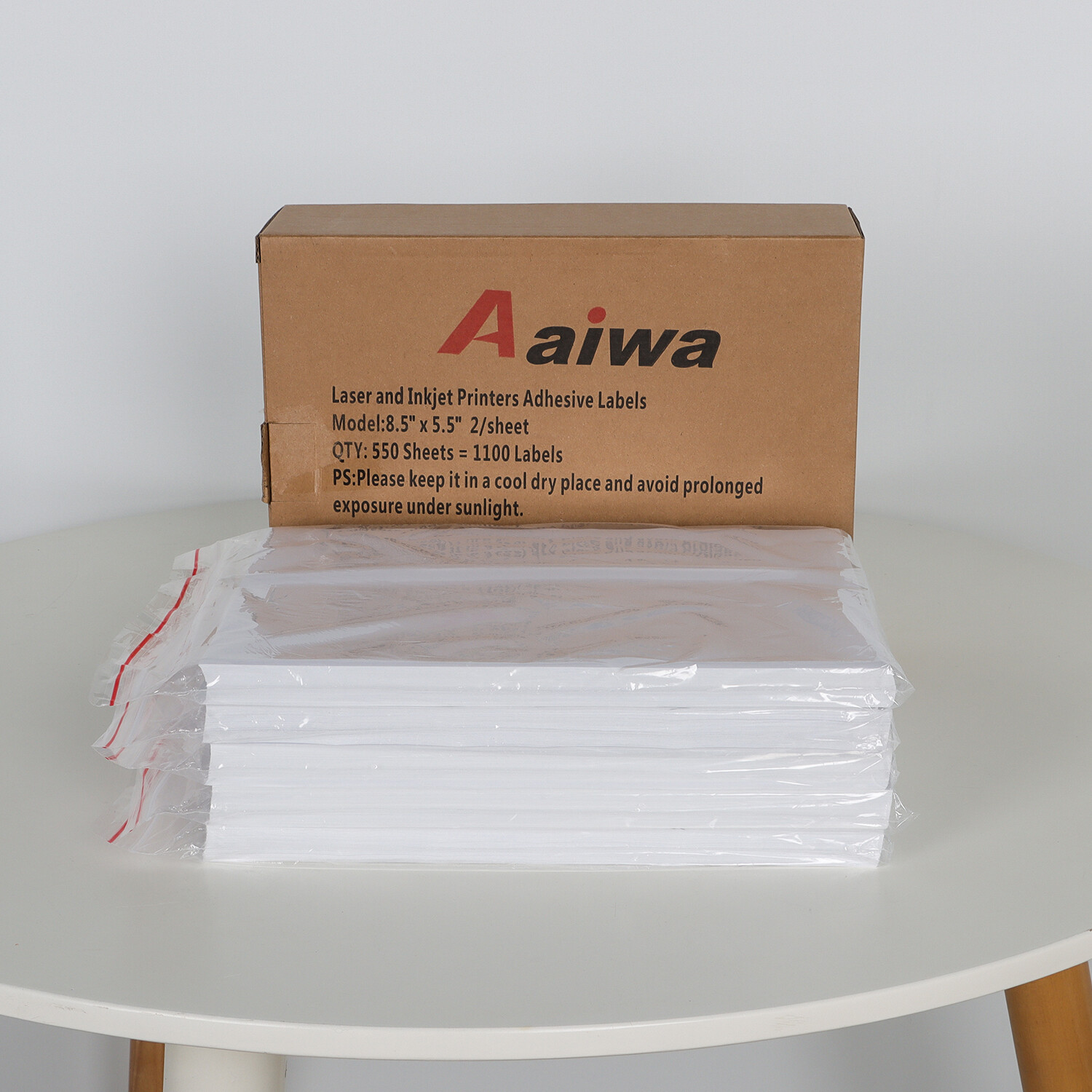 Shipping Labels 2 Per Sheet 8.5 x 5.5″ Half Sheets Blank Self Adhesive 220-4400