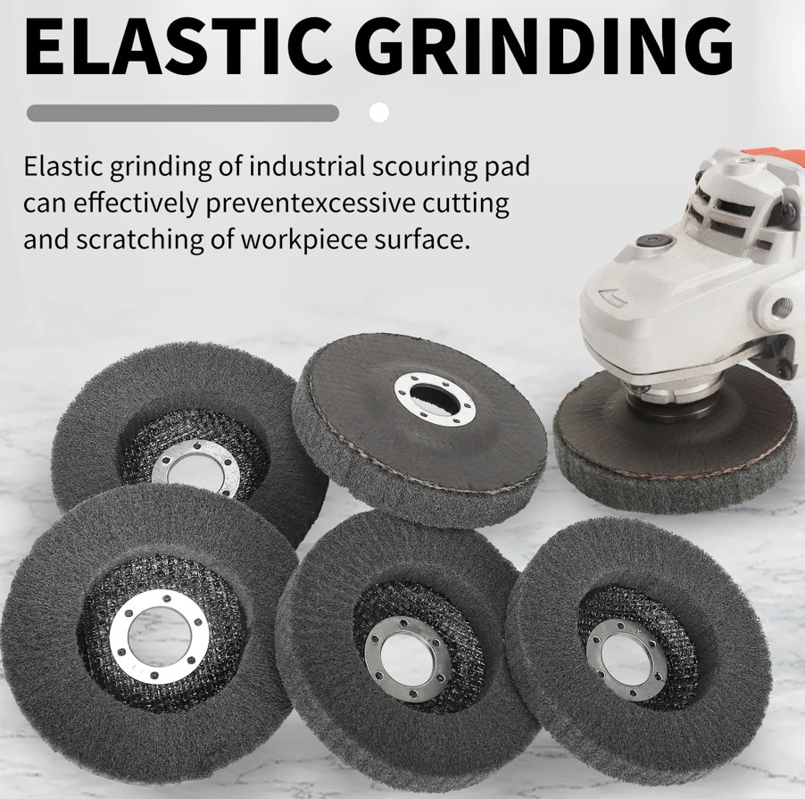 1pc Nylon Fiber Flap Polishing Wheel 4/4.5/5in 800 Grit Angle Grinder Disc – NEW