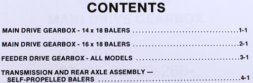 Sperry New Holland Square Baler Service Manual 1283 1290 1425 1426 Balers Repair