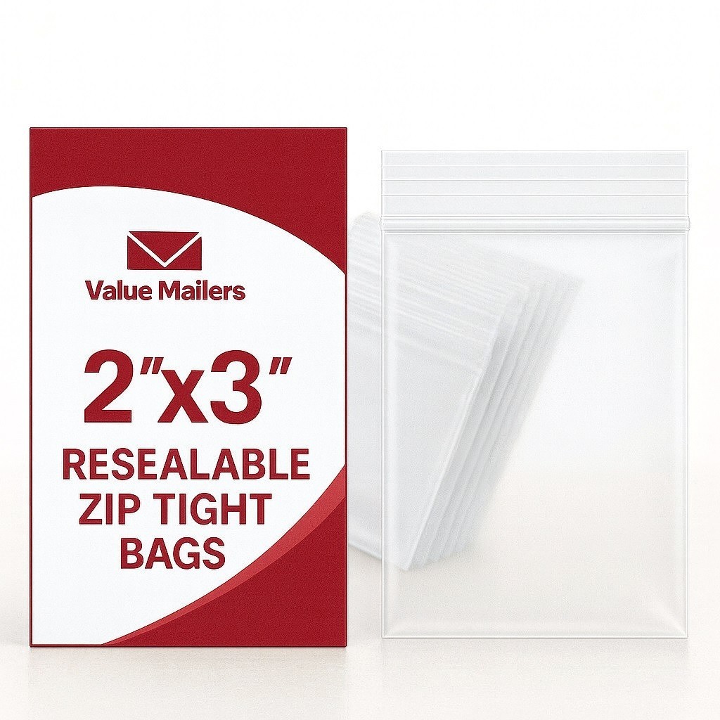 Clear Reclosable Seal Top Zip Bag Plastic Packing Packaging Poly Lock Bags 2 Mil