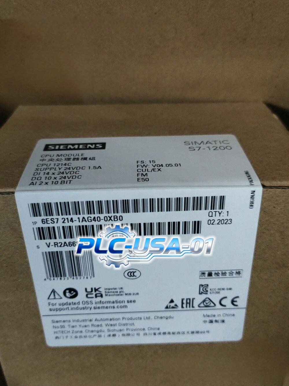 6ES7 214-1AG40-0XB0 1PCS New Siemens 6ES7214-1AG40-0XB0 CPU Module Fast ship