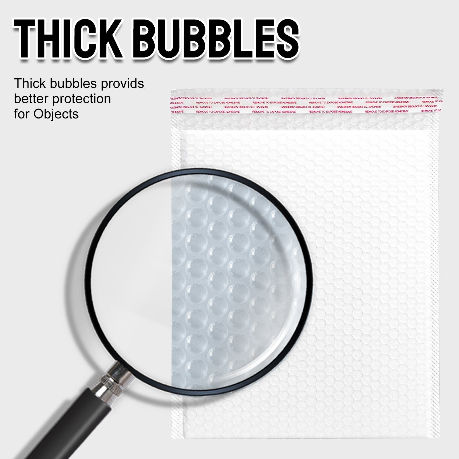 Poly Bubble Mailers 7″x9″ /9.8″x11.8″ /7.8″ x9.8″ Tough Dimple Design Bag White
