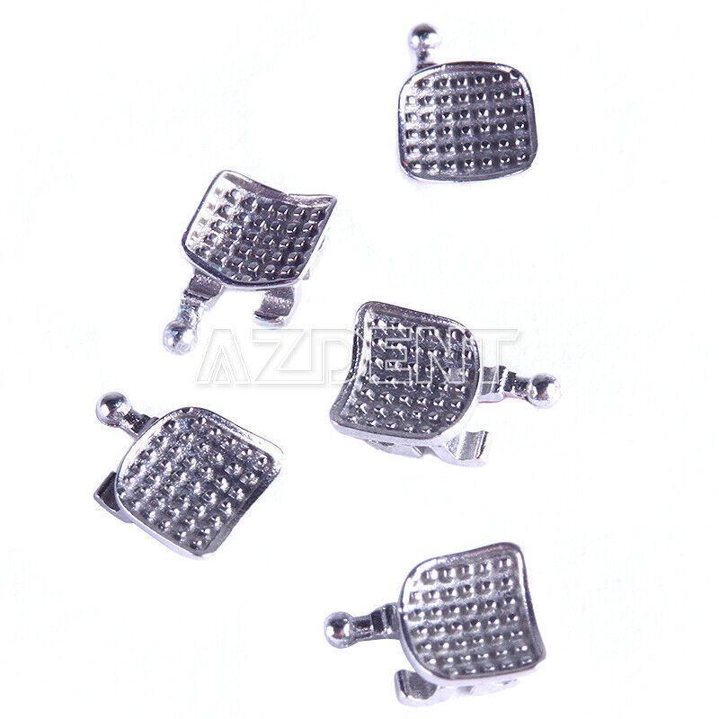 AZDENT Dental Orthodontic Metal Brackets Braces Mini Roth MBT 018 022 345 Hooks
