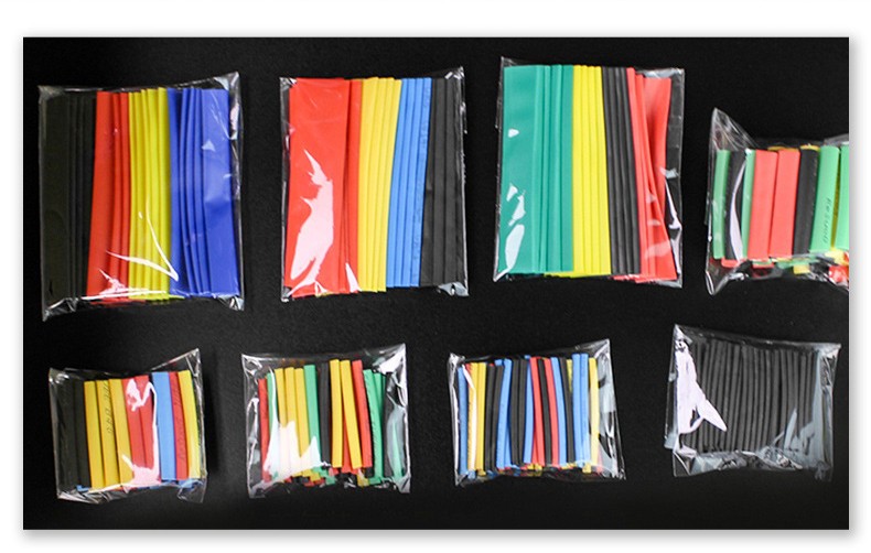 164Pcs HEAT SHRINK TUBING Insulation Shrinkable Tube 2:1 Wire Cable Sleeve