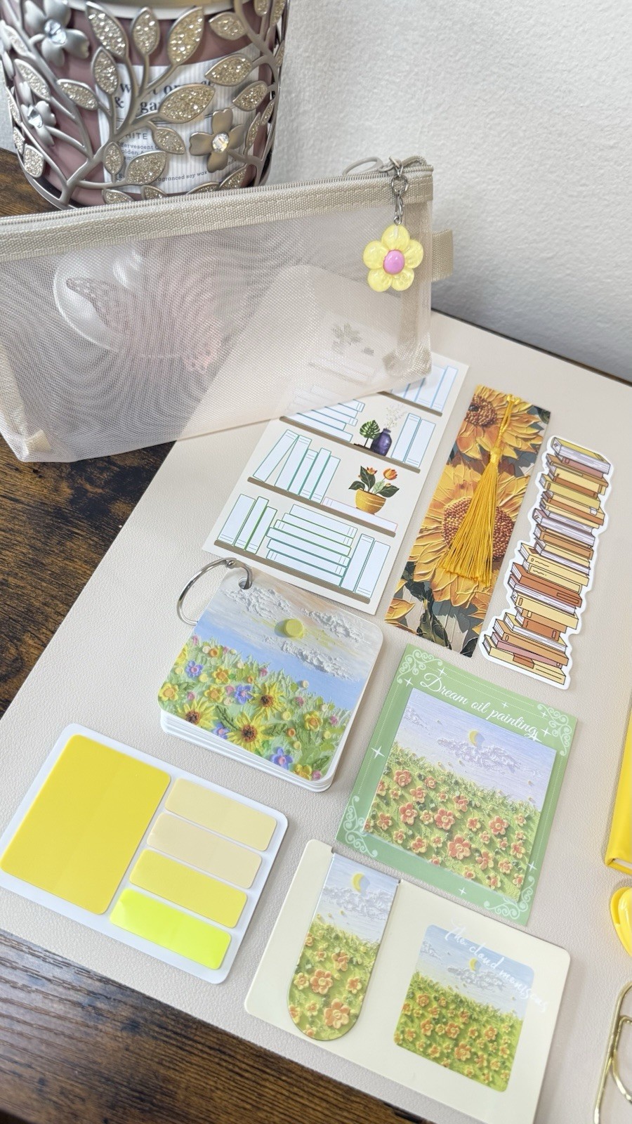 💛 Sunshine Bloom Book Lover Gift Set | Yellow Journal & Stationery Bundle