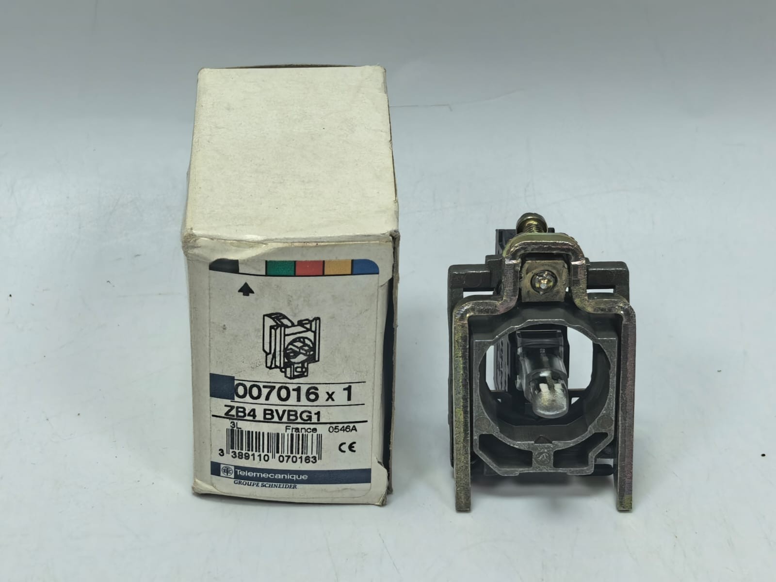 LOT 2 PCS TELEMECANIQUE ZB4 BVBG1 SERIES LIGHT BLOCK