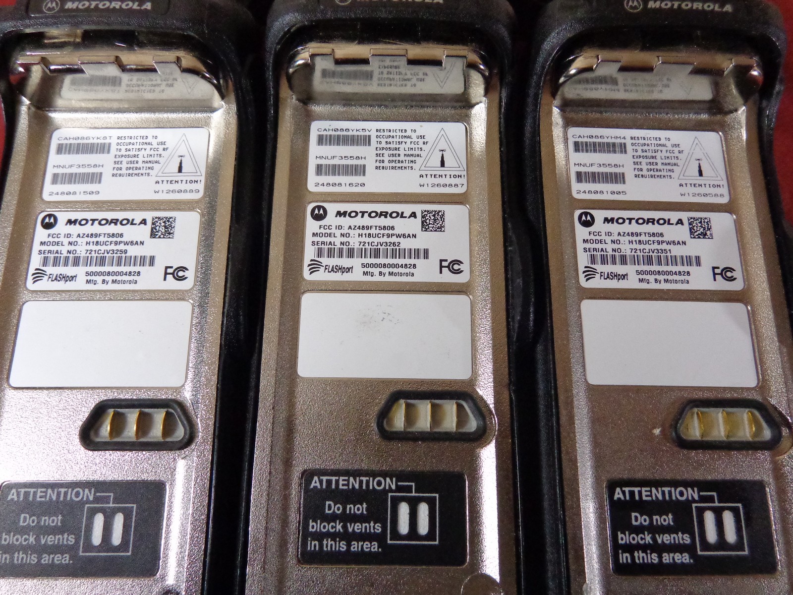 6x Motorola XTS5000 700/800 P25 Radio H18UCF9PW6AN Actual Photo’s w/ charger/ant