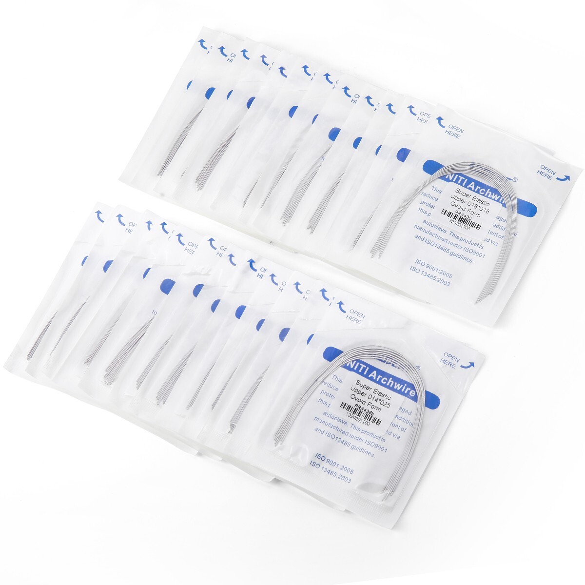 AZDENT Dental Orthodontic Super Elastic NITI Rectangular Arch Wires Ovoid Form