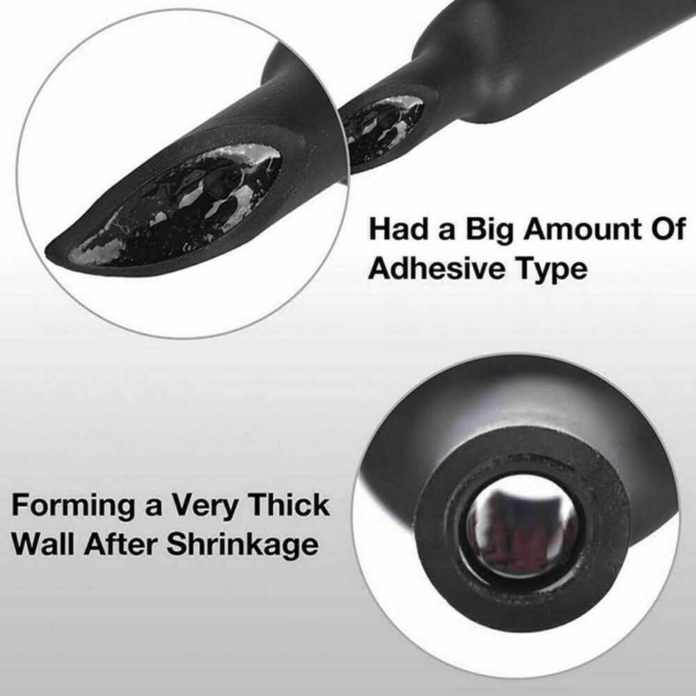Black+Red Heat Shrink Tubing 3:1 Wire Insulation Cable Sleeve Wrap Marine Grade