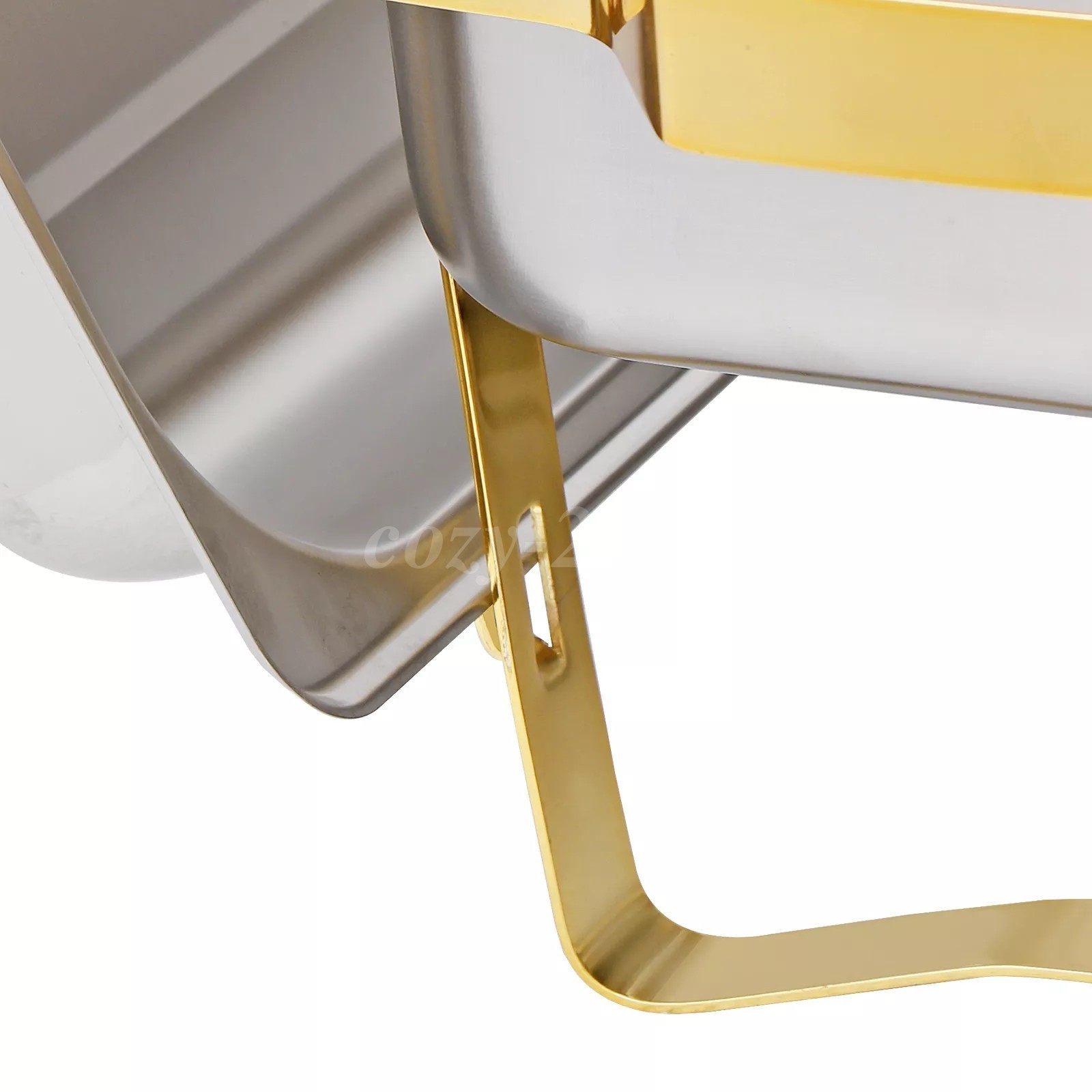 4 Pack Chafing Dish Buffet Set 9QT Stainless Steel Chafing Dishes Gold & Silver