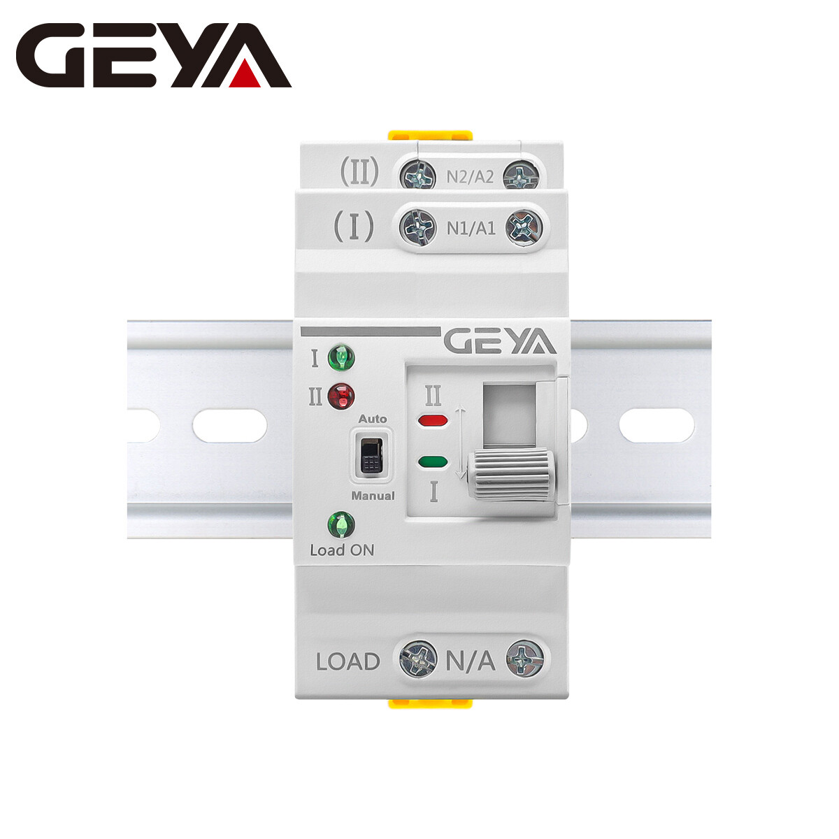 GEYA Mini Dual Power Automatic Transfer Switch Grid to Alternator 2P 63A 110V