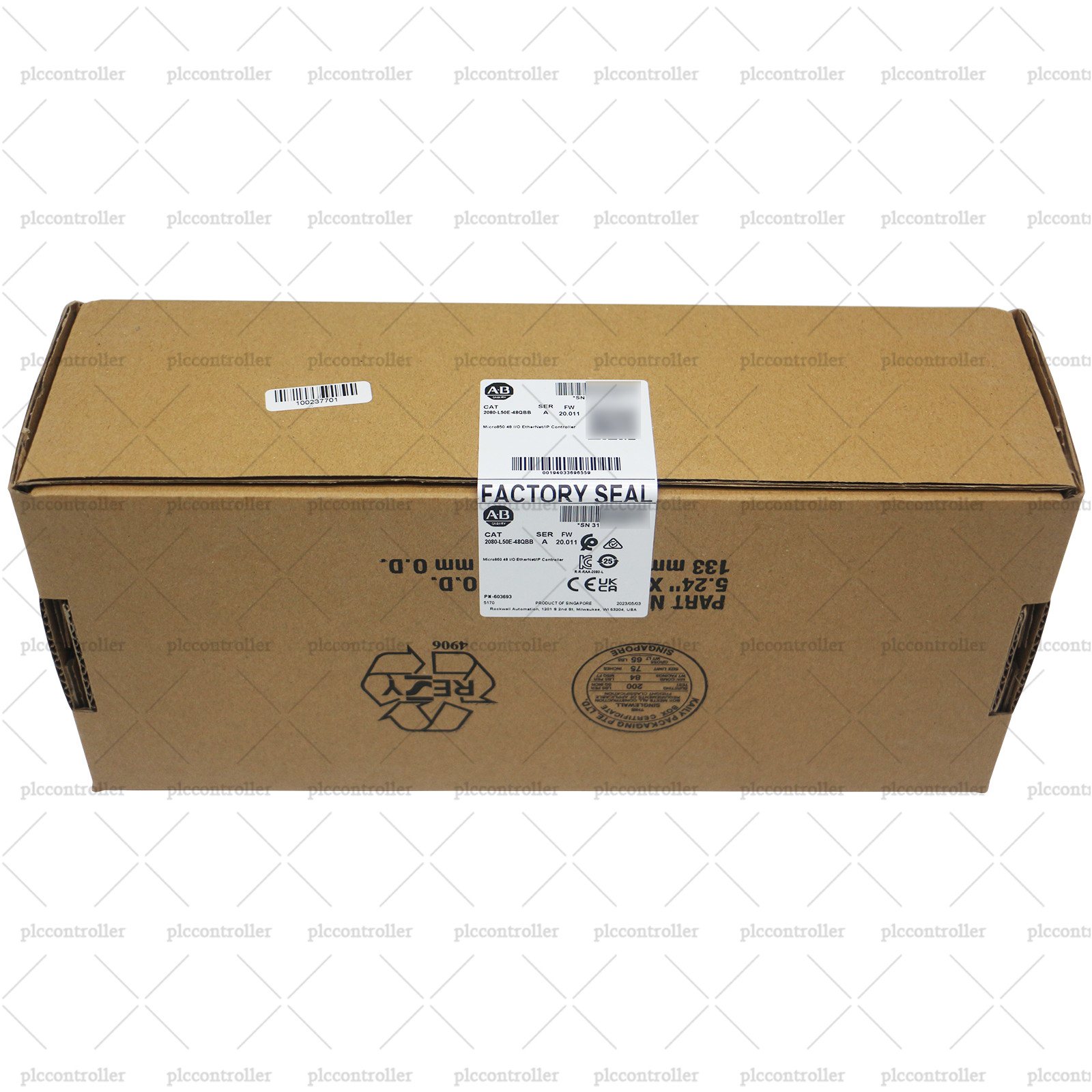 Sealed Allen-Bradley 2080-L50E-48QBB Micro850 48 I/O EtherNet/IP Controller