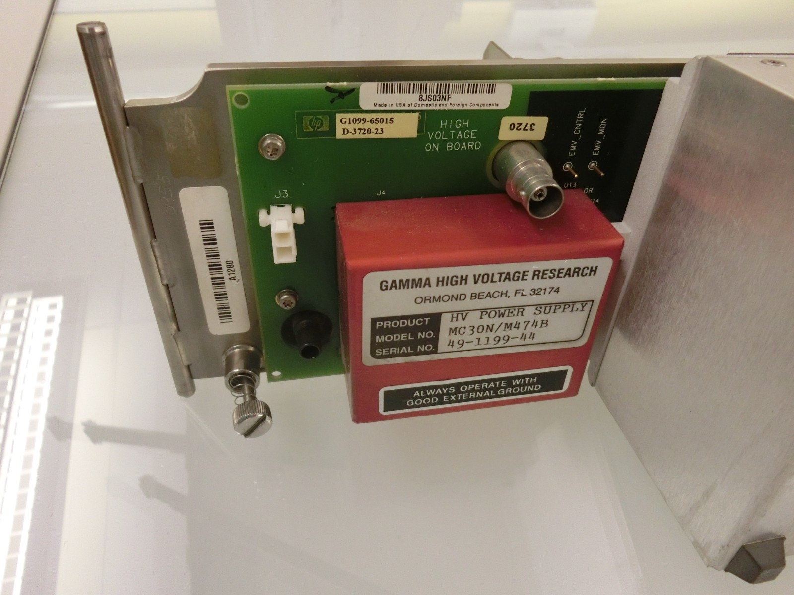 Agilent HP 5973A 5973N EI MSD Analyzer Side Board PCA G1099-65015 G1099-69288