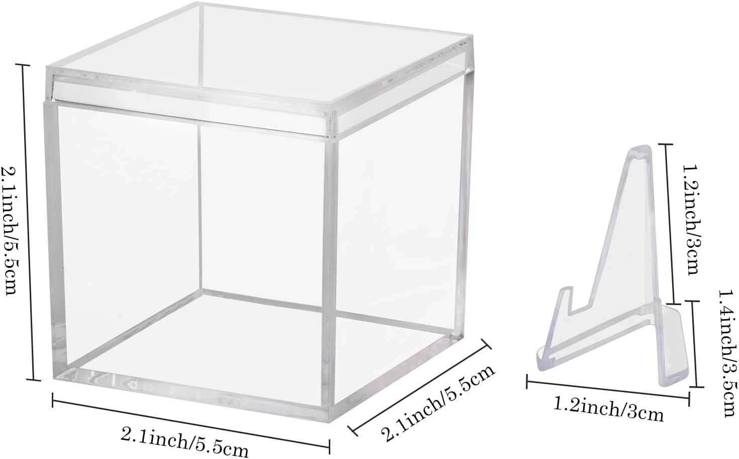 Clear Acrylic Championship Ring Display Case, Memorabilia Stand 1-Pack,
