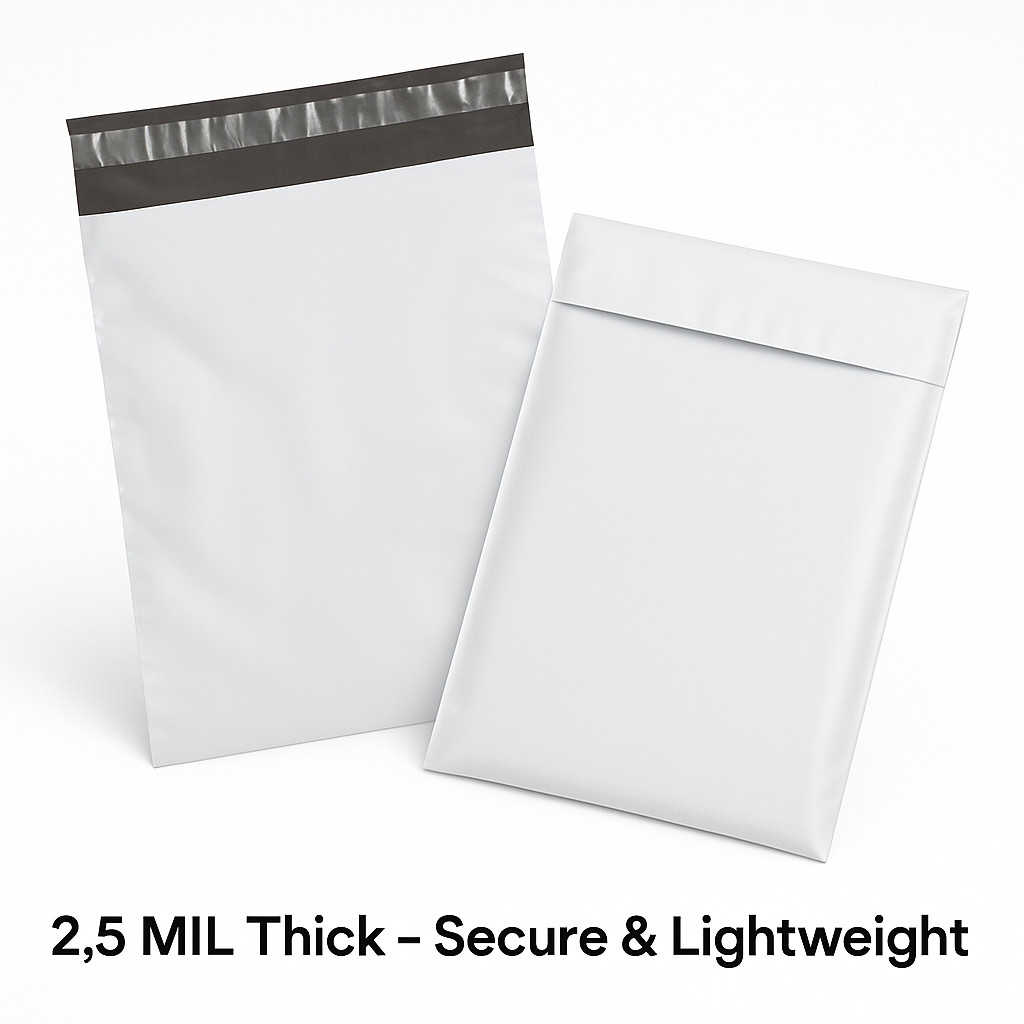 Poly Mailers Shipping Envelopes Self Sealing Plastic Mailing Bags 2.5 MIL