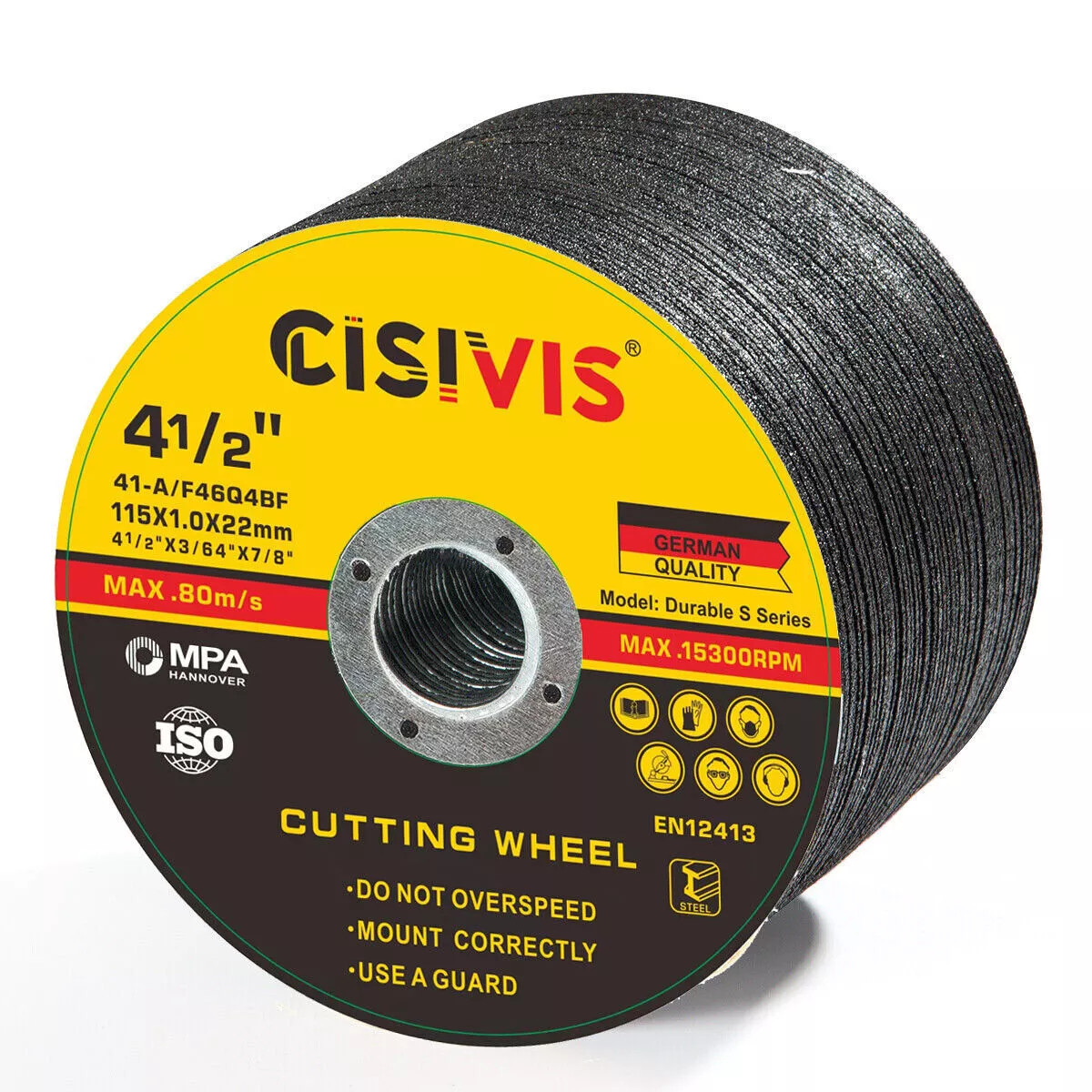 10PACK Cut Off Wheels 4-1/2″ Metal & Stainless Steel Angle Grinder Cutting Disc.