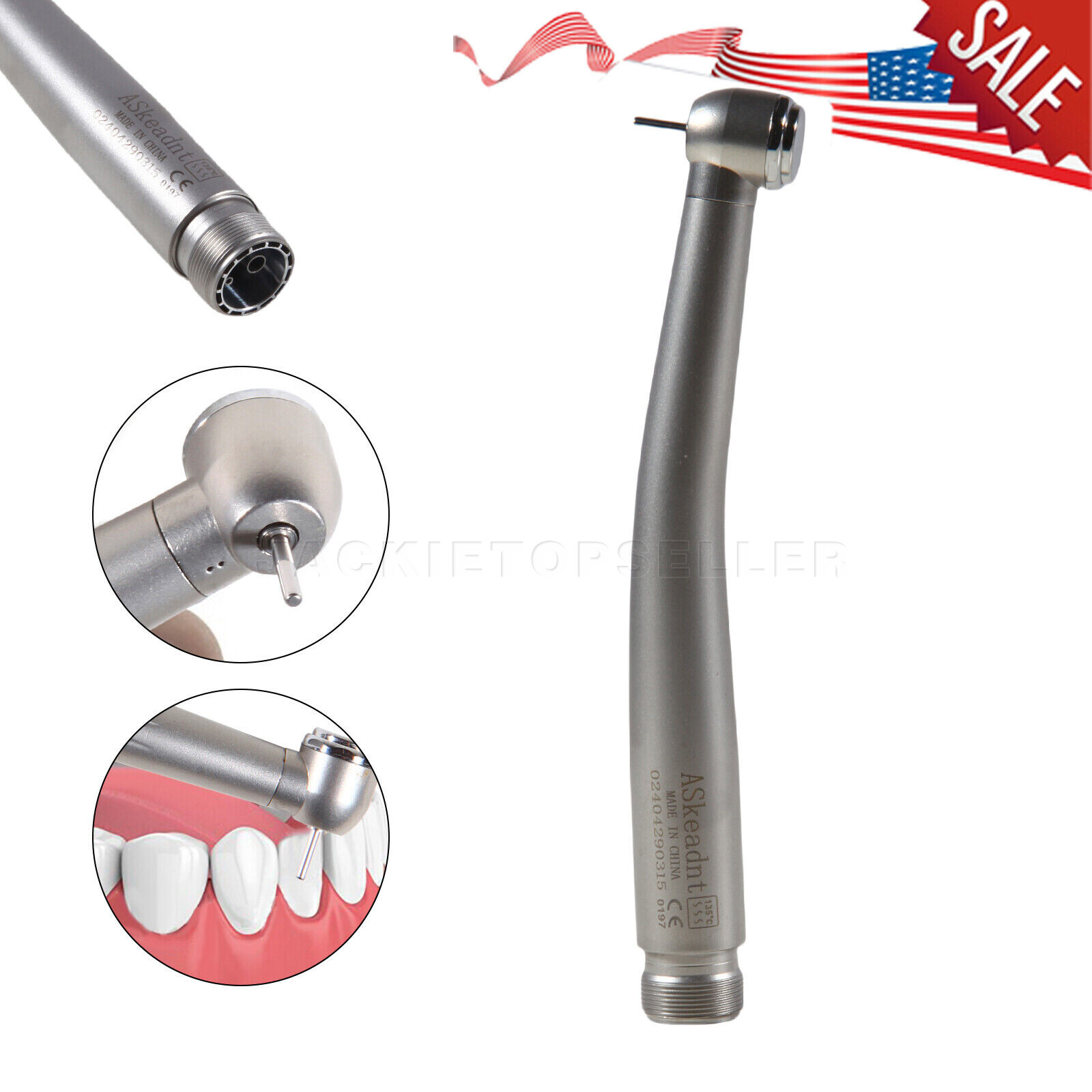 2 PCS Dental High Speed Handpieces 2 Hole Air Turbine Borden NSK Pana Max Style