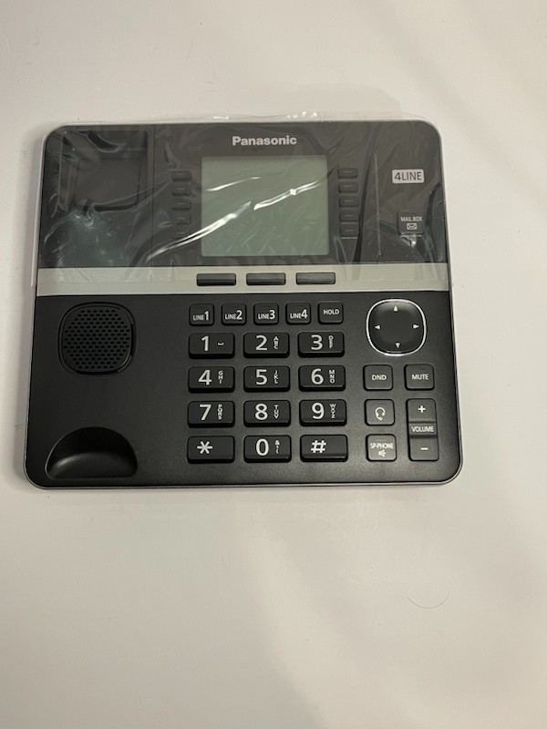 Panasonic Office Phone System Corded Base Station with 4 Lines KX-TGW420B Black