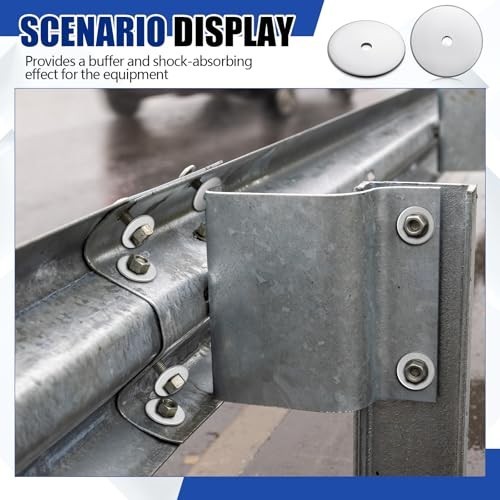 200 Pcs 1/4″ x 2″ Zinc Fender Washers – 2mm Thick for Wood & Wet Use